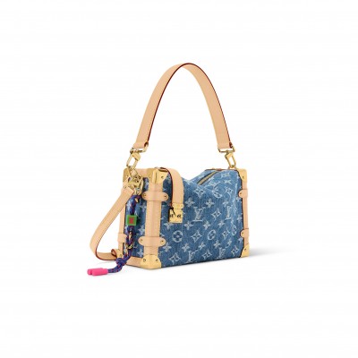 LOUIS VUITTON DENIM SIDE TRUNK MM M27450 (23.5*16*8.5cm) 